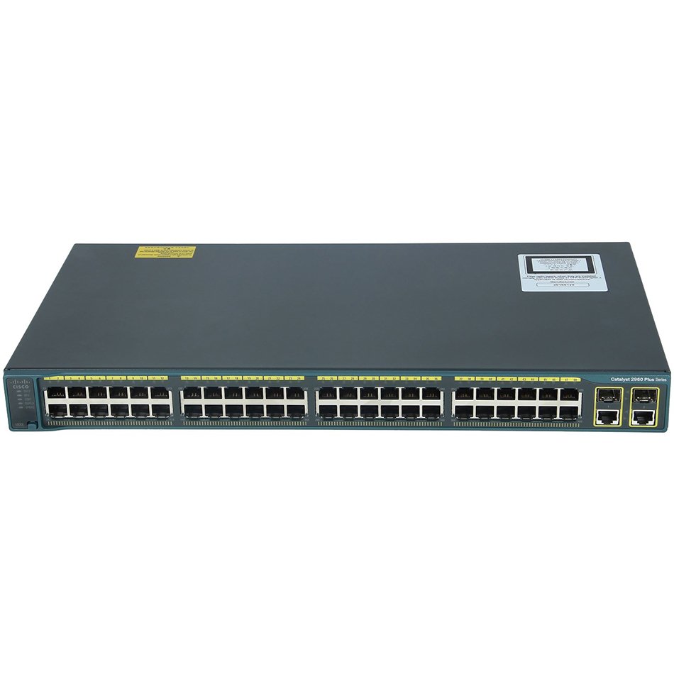 Catalyst 2960 Plus 48 10/100 PoE + 2 1000BT +2 SFP LAN Lite # WS-C2960+48PST-S