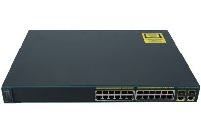 Catalyst 2960 24 10/100 PoE + 2 T/SFP LAN Base Image # WS-C2960-24PC-L