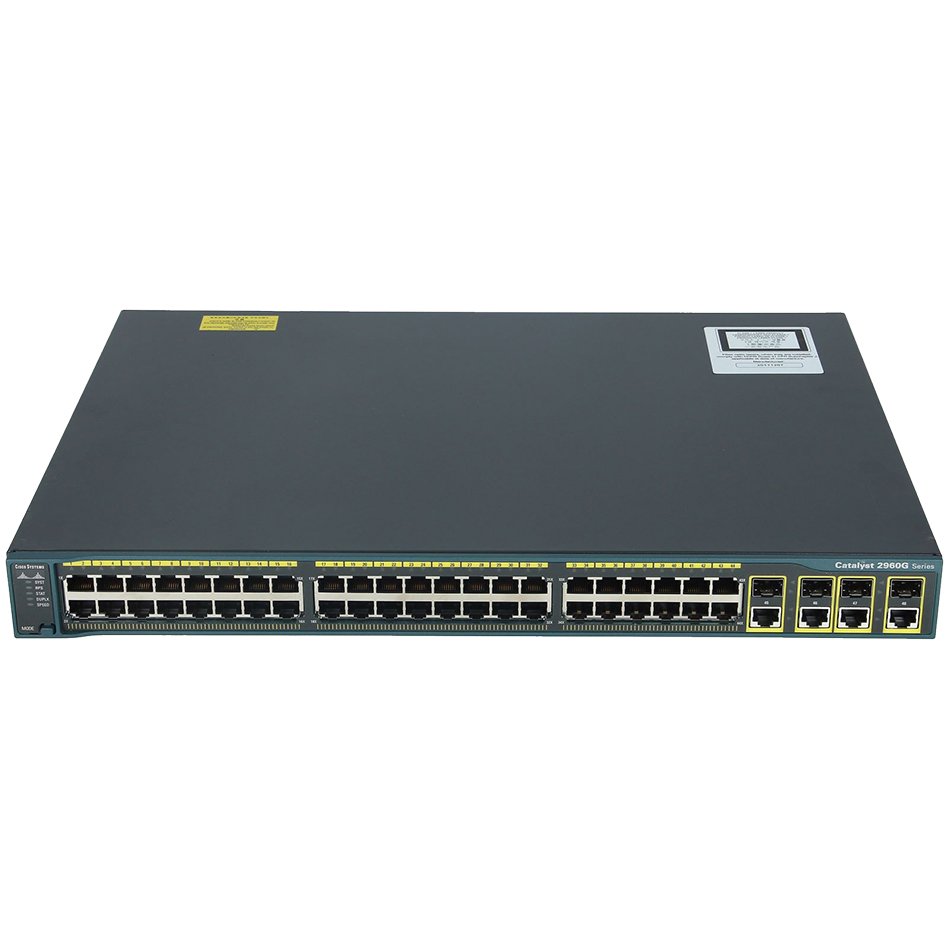 Catalyst 2960 48 10/100/1000, 4 T/SFP LAN Base Image # WS-C2960G-48TC-L