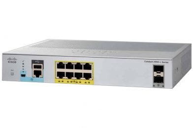 Catalyst 2960L 8 port GigE with PoE, 2 x 1G SFP, LAN Lite # WS-C2960L-8PS-LL