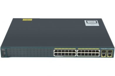 Catalyst 2960 24 10/100 PoE + 2 T/SFP LAN Lite Image # WS-C2960-24PC-S