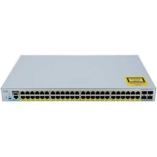 Catalyst 2960L 48 port GigE with PoE, 4 x 1G SFP, LAN Lite # WS-C2960L-48PS-LL