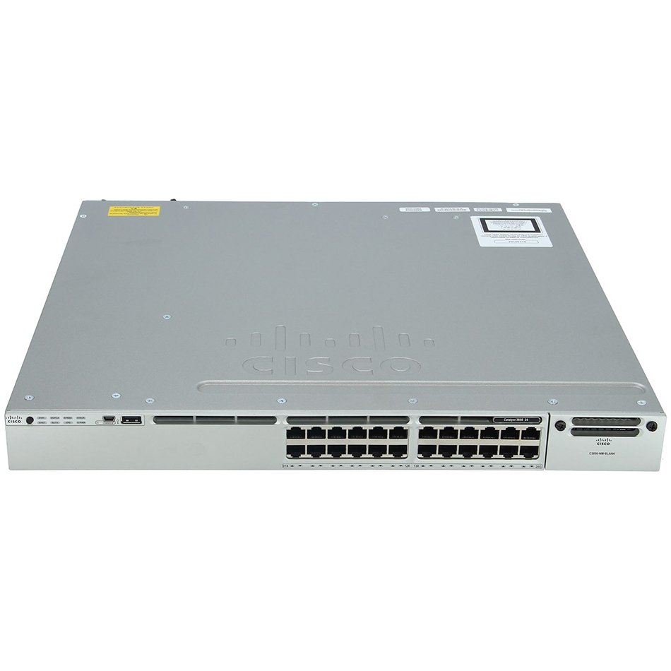 Cisco Catalyst 3850 24 Port PoE IP Base # WS-C3850-24P-S