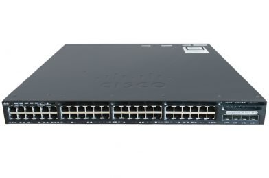 Cisco Catalyst 3650 48 Port Full PoE 4x1G Uplink IP Services # WS-C3650-48FS-E