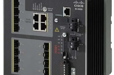 IE4000 switch with 8 GE Copper and 4 GE combo uplink ports # IE-4000-8GT4G-E