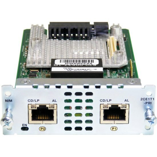 2 port Multiflex Trunk Voice/Channelized Data T1/E1 Module # NIM-2CE1T1-PRI