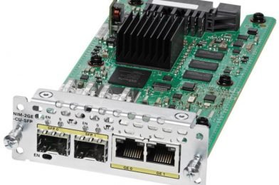 2-port GE WAN NIM, dual-mode RJ45 & SFP # NIM-2GE-CU-SFP