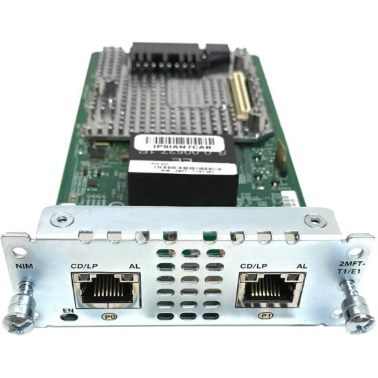 2 port Multiflex Trunk Voice/Clear-channel Data T1/E1 Module # NIM-2MFT-T1/E1