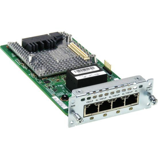 4 port Multiflex Trunk Voice/Clear-channel Data T1/E1 Module # NIM-4MFT-T1/E1