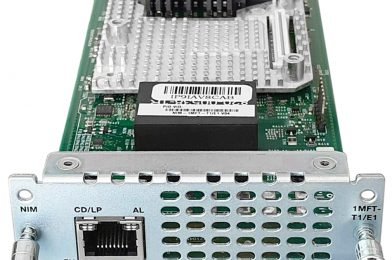 1 port Multiflex Trunk Voice/Clear-channel Data T1/E1 Module # NIM-1MFT-T1/E1