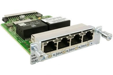 4-Port 3rd Gen Multiflex Trunk Voice/WAN Int. Card – T1/E1 # VWIC3-4MFT-T1/E1