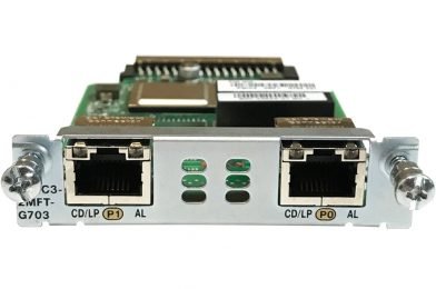 2-Port 3rd Gen Multiflex Trunk Voice/WAN Int. Card – G.703 # VWIC3-2MFT-G703